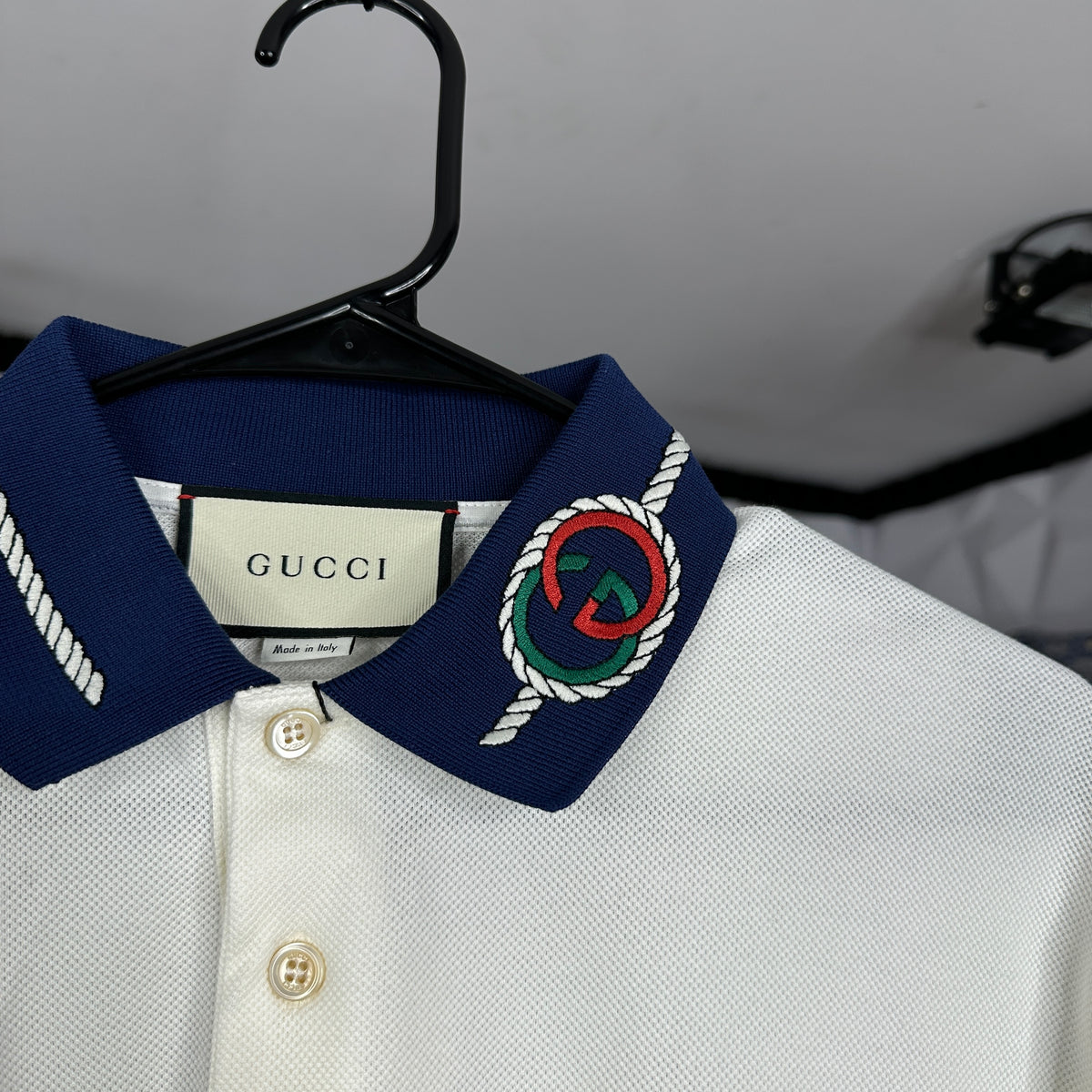 Gucci Blue Collared T-Shirt – LLG Group
