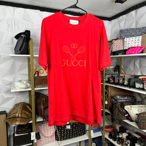 新年の贈り物 GUCCI エンブロイダリーベースボールシャツ M Tシャツ