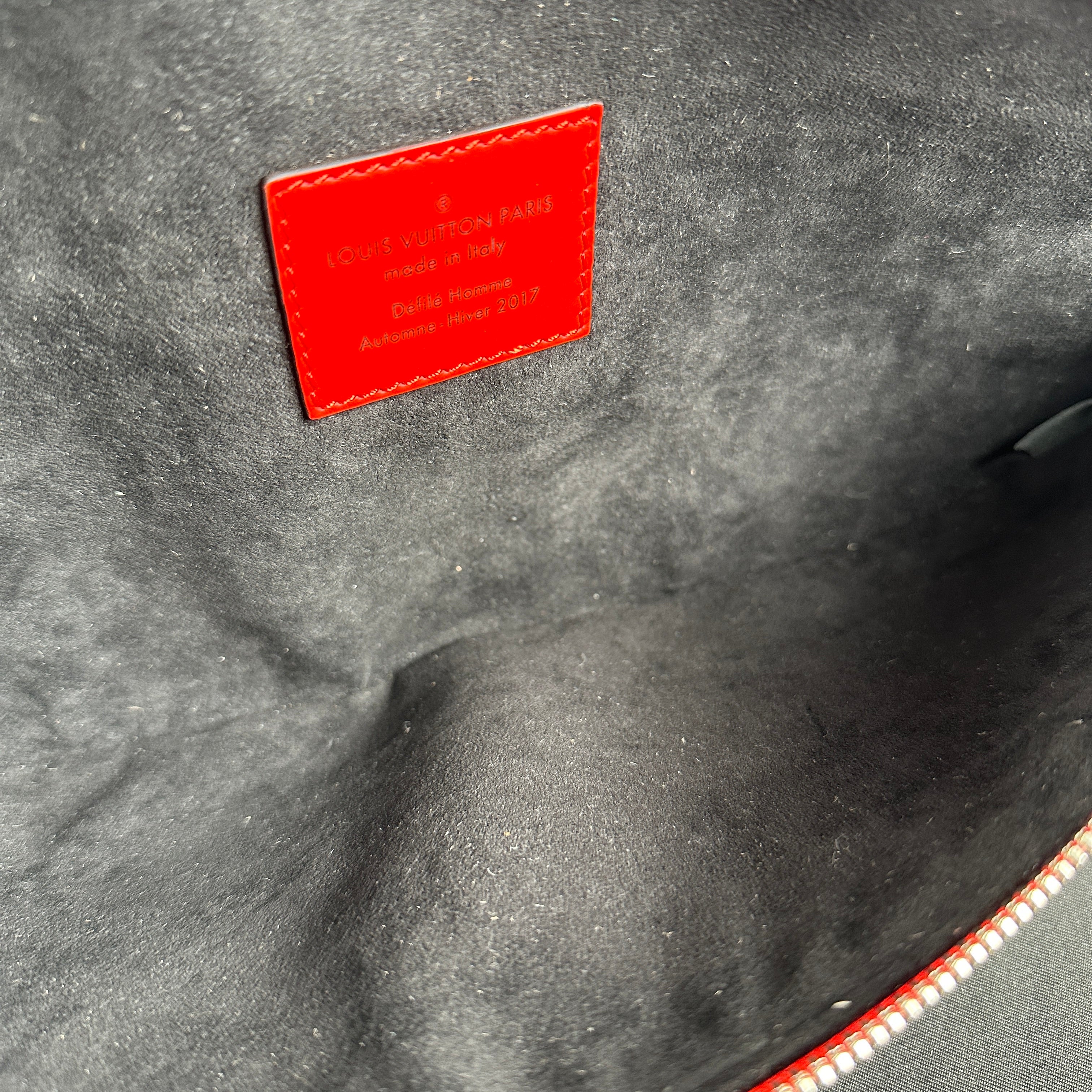 Preloved Louis Vuitton Red Epi x Supreme Bumbag NZ1197 070623 $1000 OFF