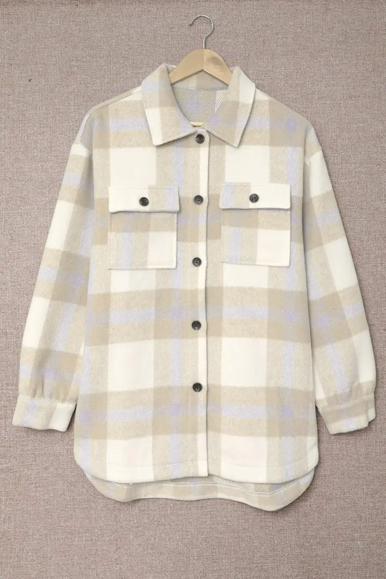 Plaid Padded Long Sleeve Shirt