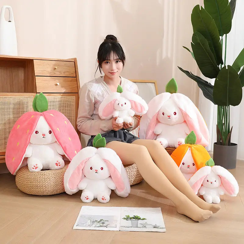 Kawaii Transformed Bunny Plush Toy