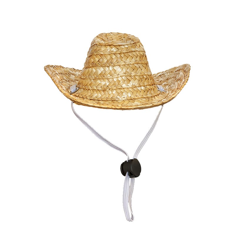 Western Straw Cowboy Hat for Cats