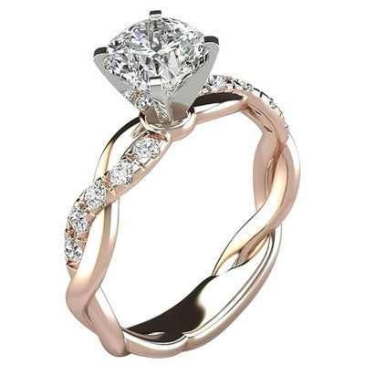Princess Cut Square Diamond Ring