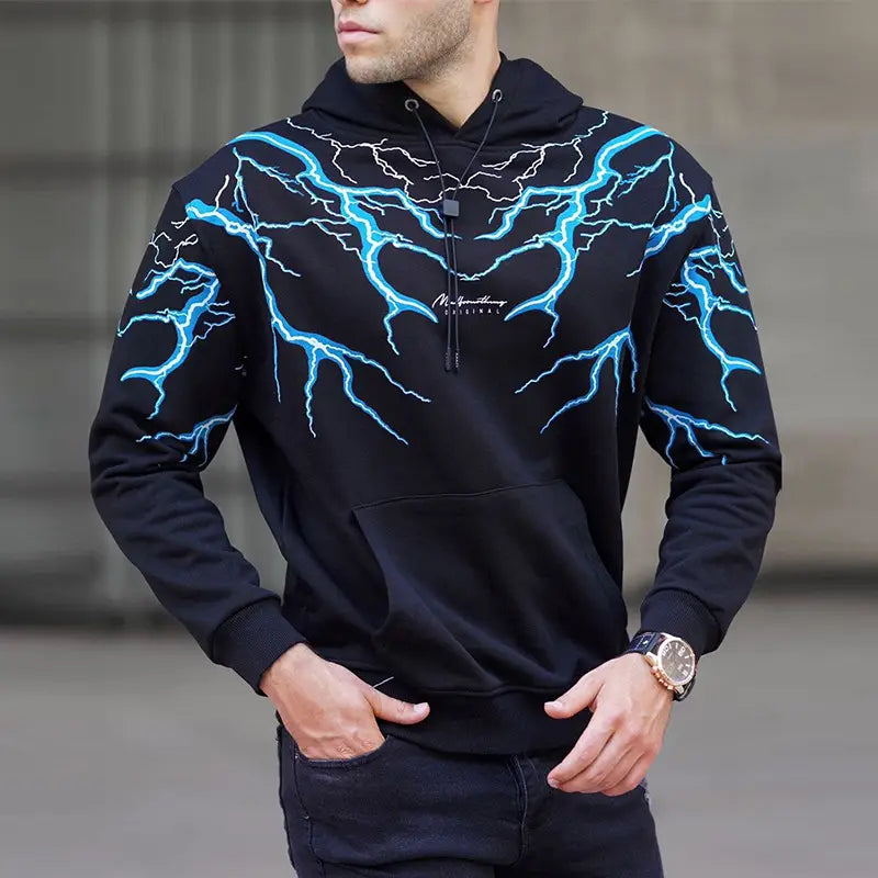 Printed Long-sleeved Men’s Sweater