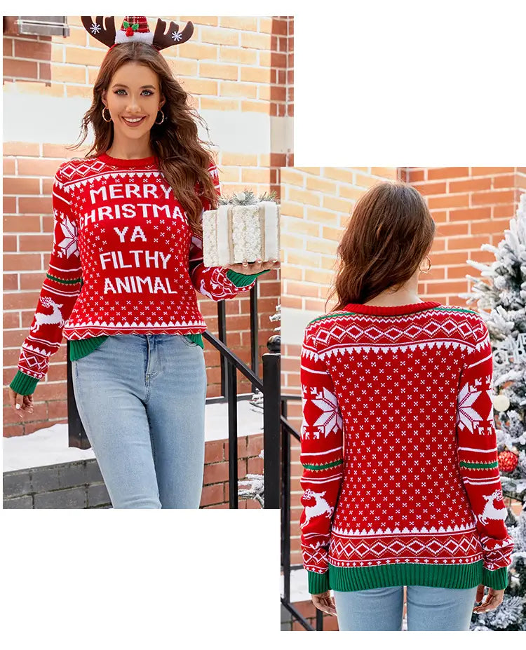 Reindeer Xmas Sweater for Women