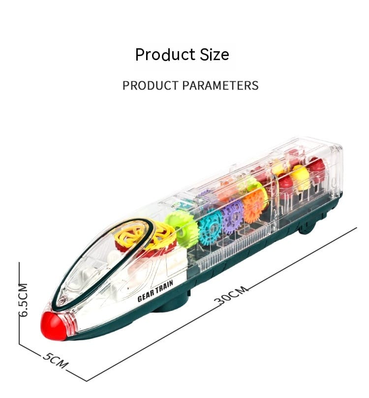 Transparent Gear Motor Car Educational Toy