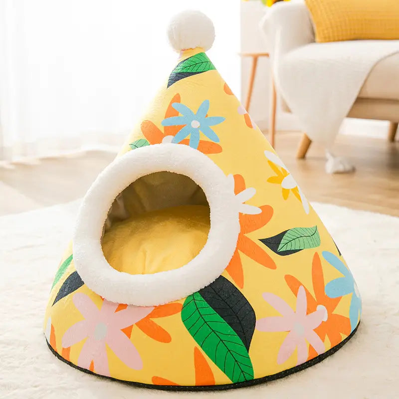 Triangle Yurt Cat Litter House