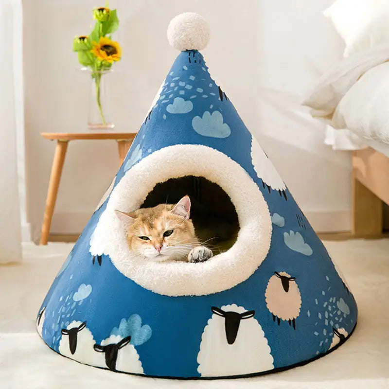 Triangle Yurt Cat Litter House