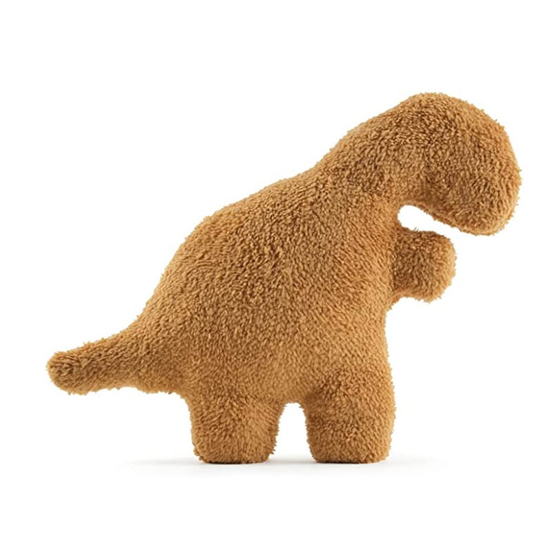 Dinosaur Plush Toy with Chicken Block Design