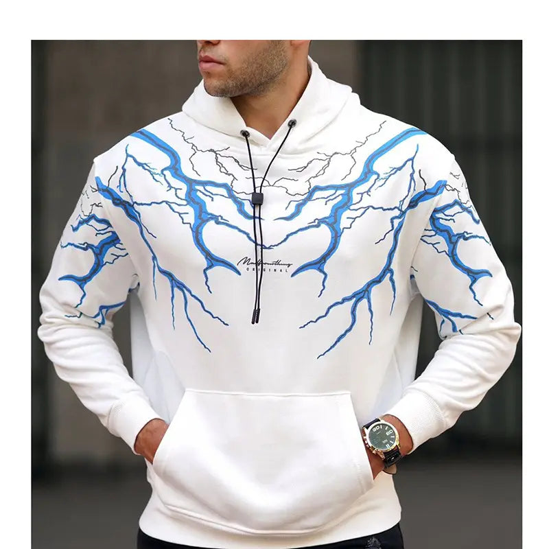 Printed Long-sleeved Men’s Sweater