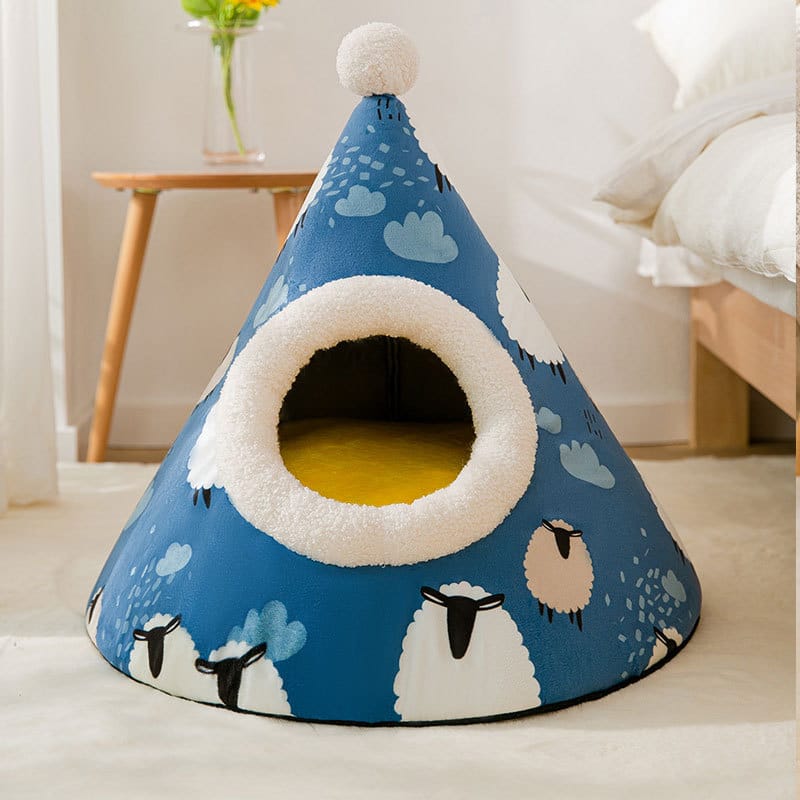 Triangle Yurt Cat Litter House