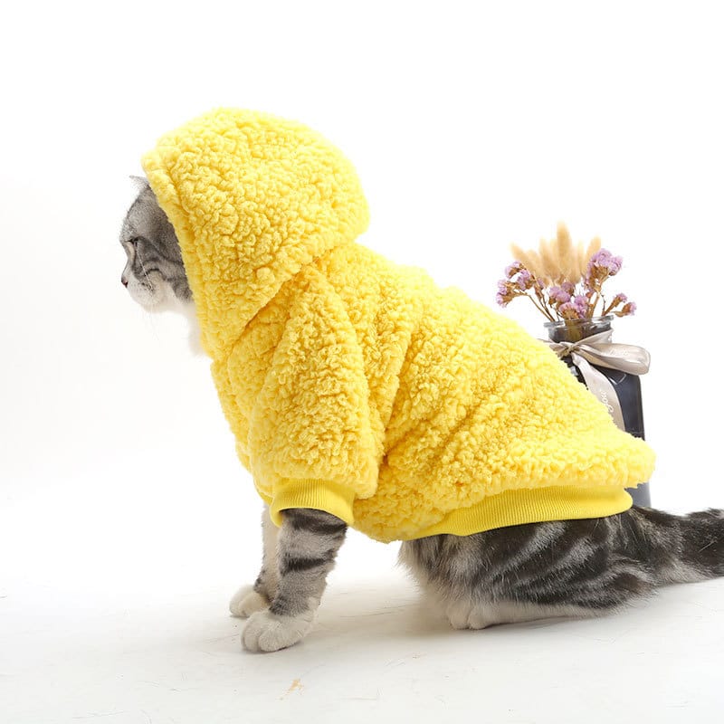 Solid Color Fleece Dog Cat Sweater