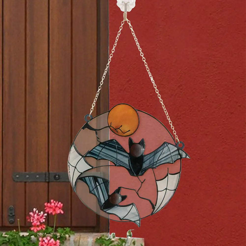 Acrylic Moon Bat Decorative Pendant