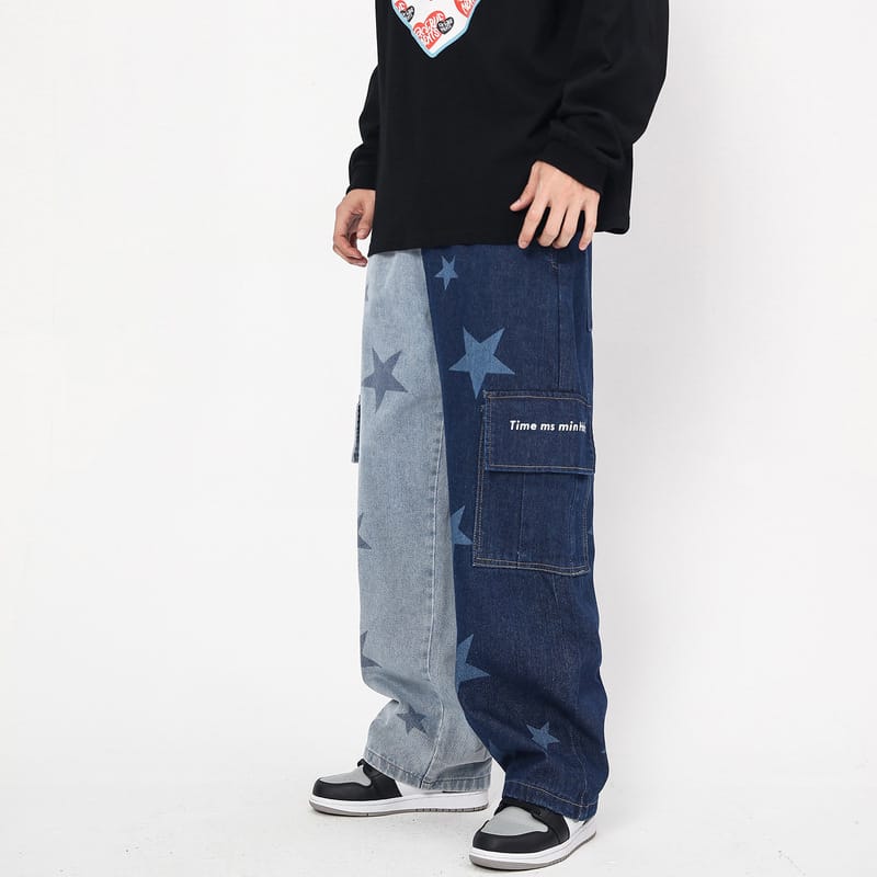 Star Print Hip Hop Jeans