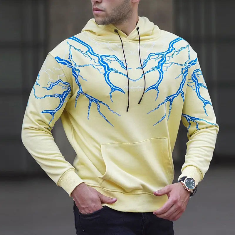 Printed Long-sleeved Men’s Sweater