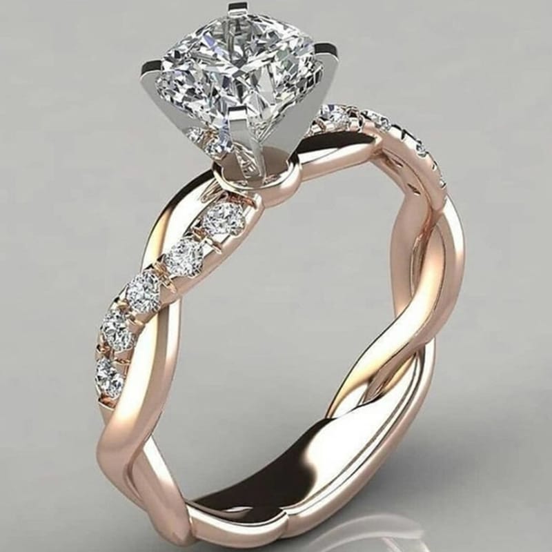 Princess Cut Square Diamond Ring