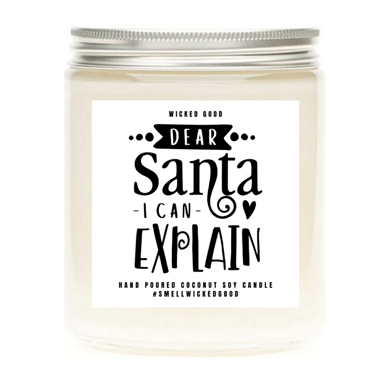 Blazed Candle Co. - Dear Santa We need a little help here. K? Thx 🤓  Love, all the Mom's & Daddy-o's. Shop now:  # christmas #candles #soycandles #funnychristmas #momlife #dadlife