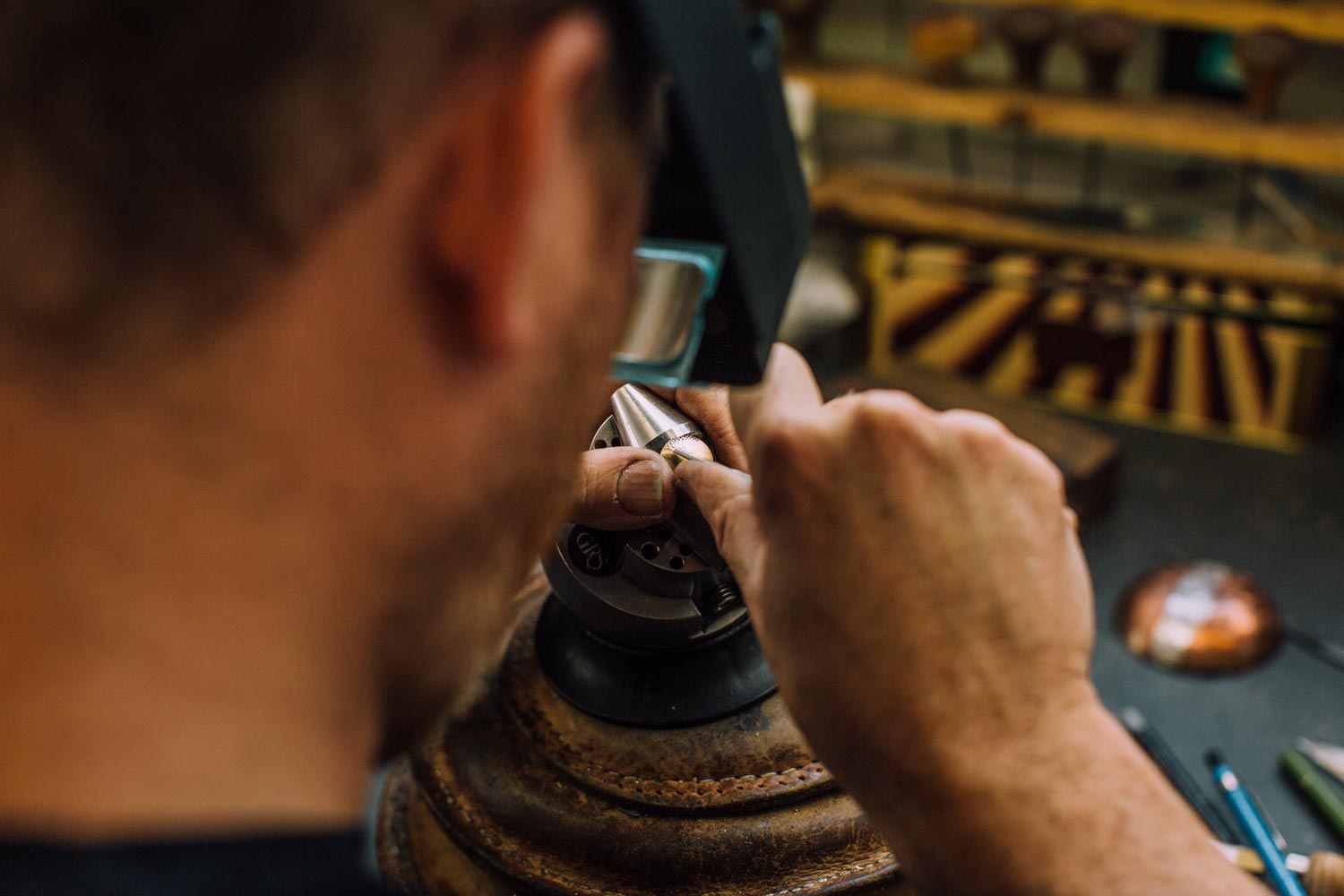 hand engraved cufflinks | Alice Made This