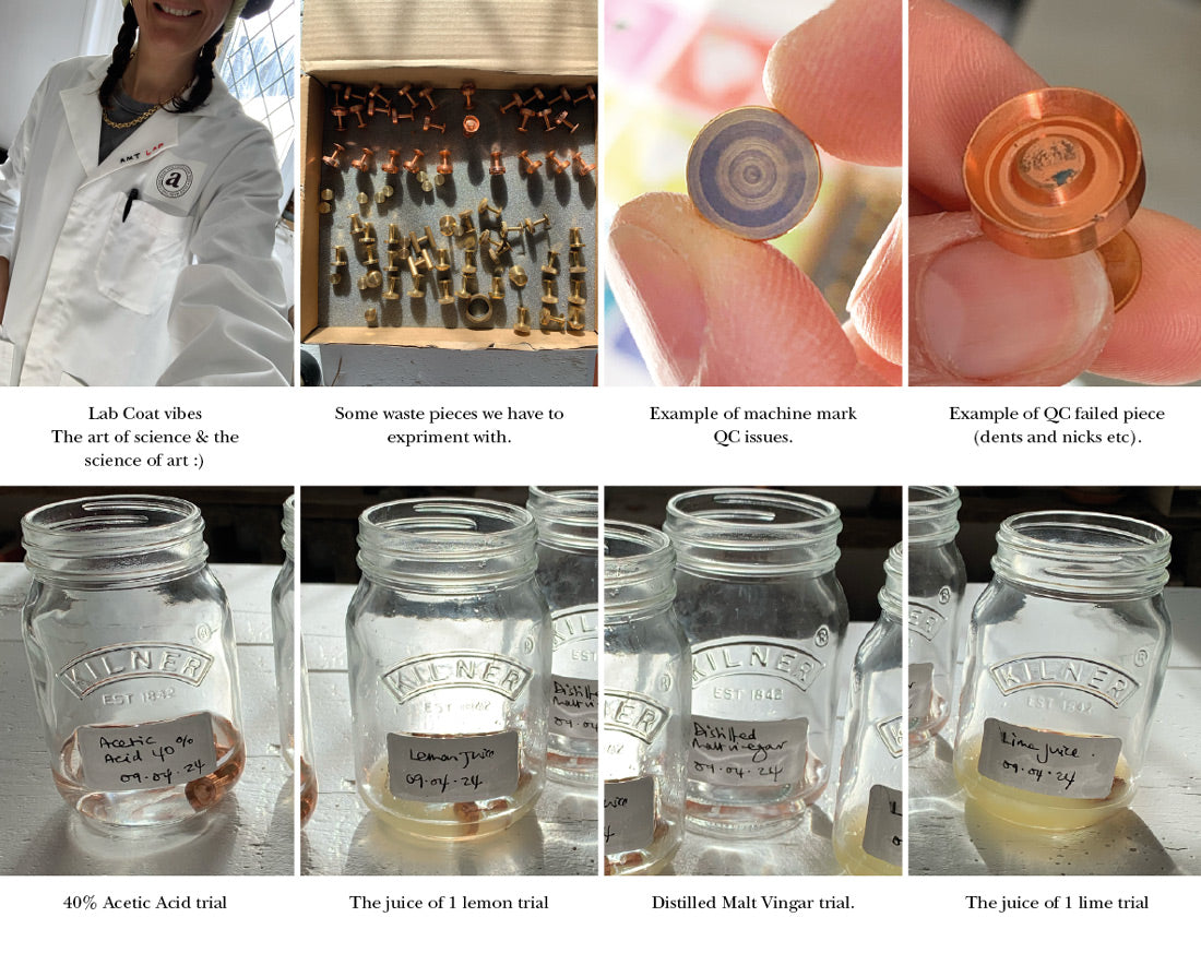Alice Made This | AMT Lab | Copper | Jewellery | Experiments | Circular Economy