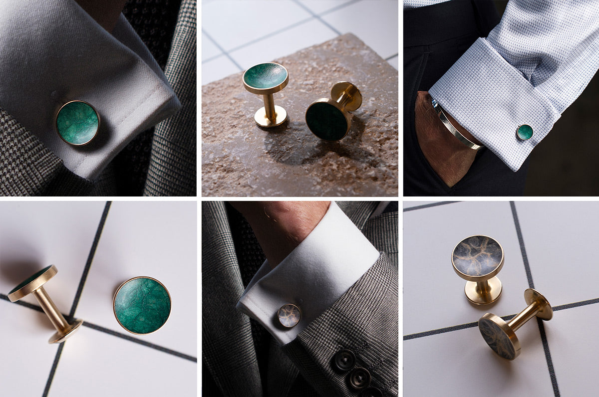 Alice Made This | Limited Edition Jewellery | Christmas Gift Ideas | Patina Cufflinks