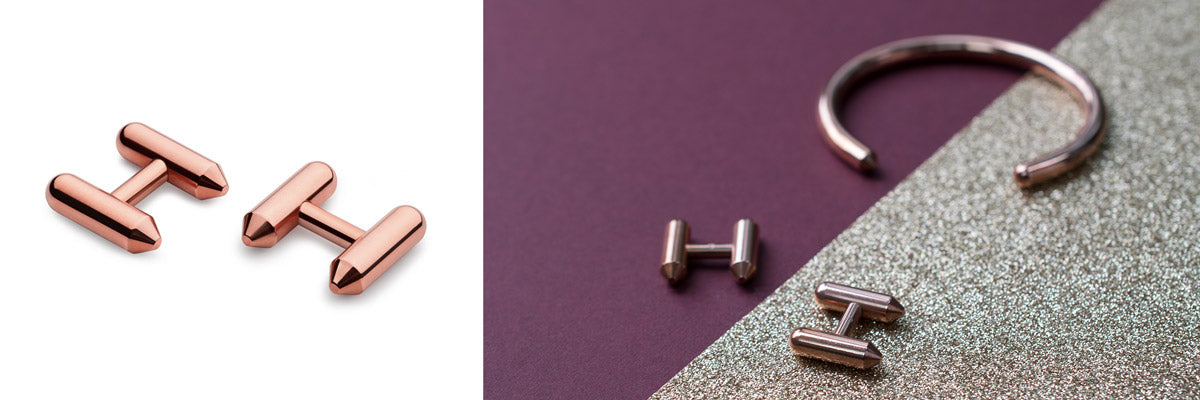 copper cufflinks | top gifts for men