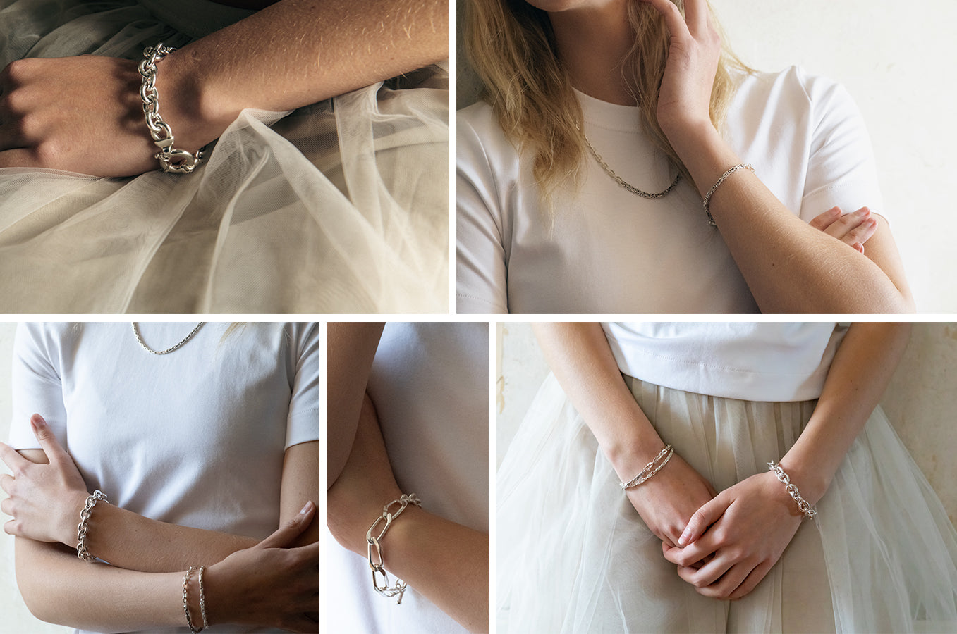Alice Made This | Limited Edition Jewellery  | Christmas Gift Ideas | Women's Silver and Gold Chain Bracelets