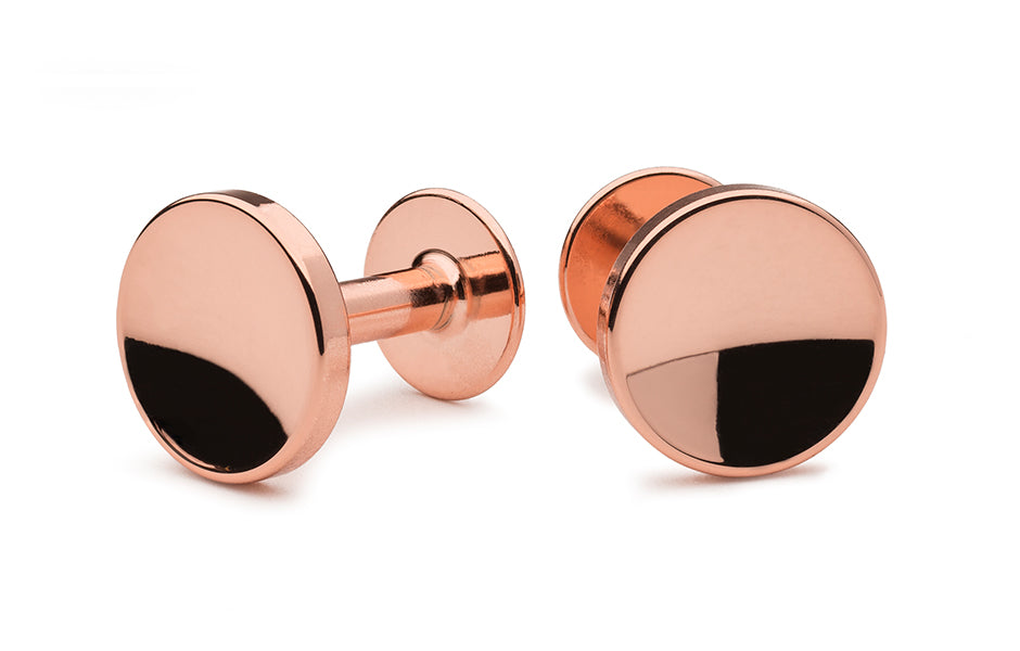 Copper cufflinks | Rich copper cufflinks | Alice Made This