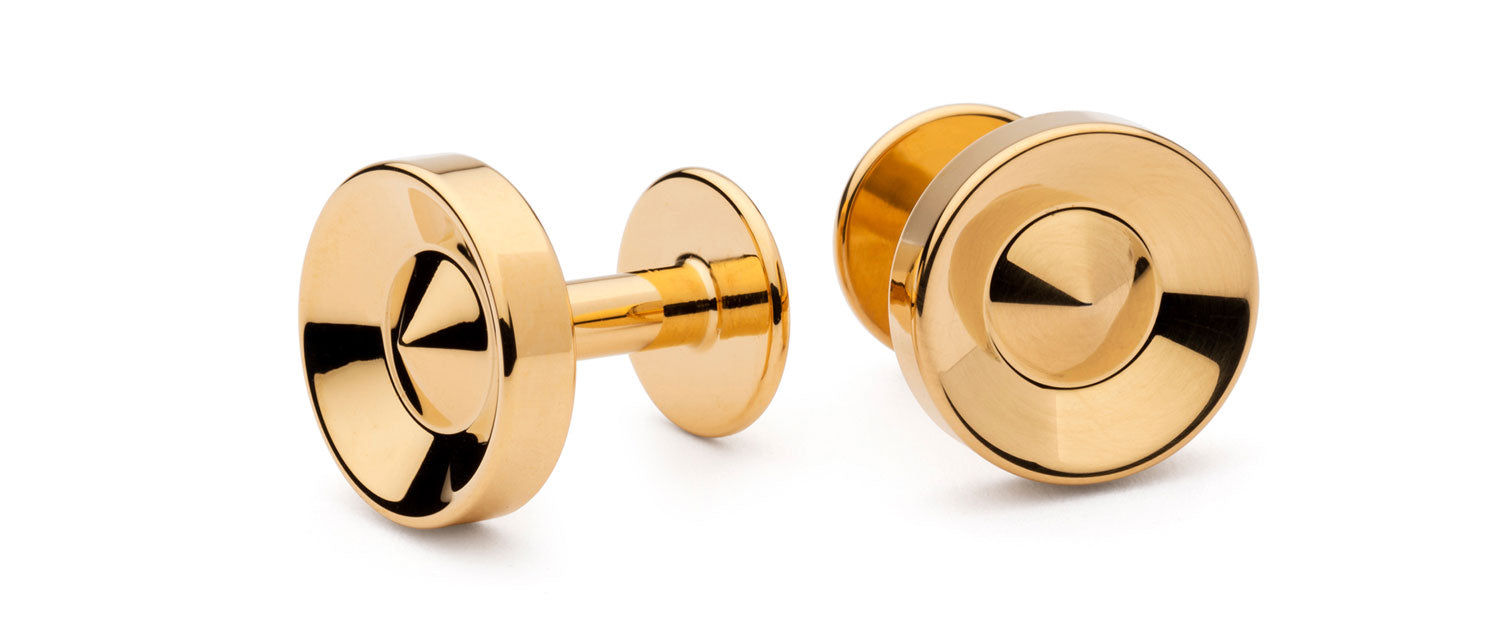 gold cufflinks | party cufflinks | Alice Made This
