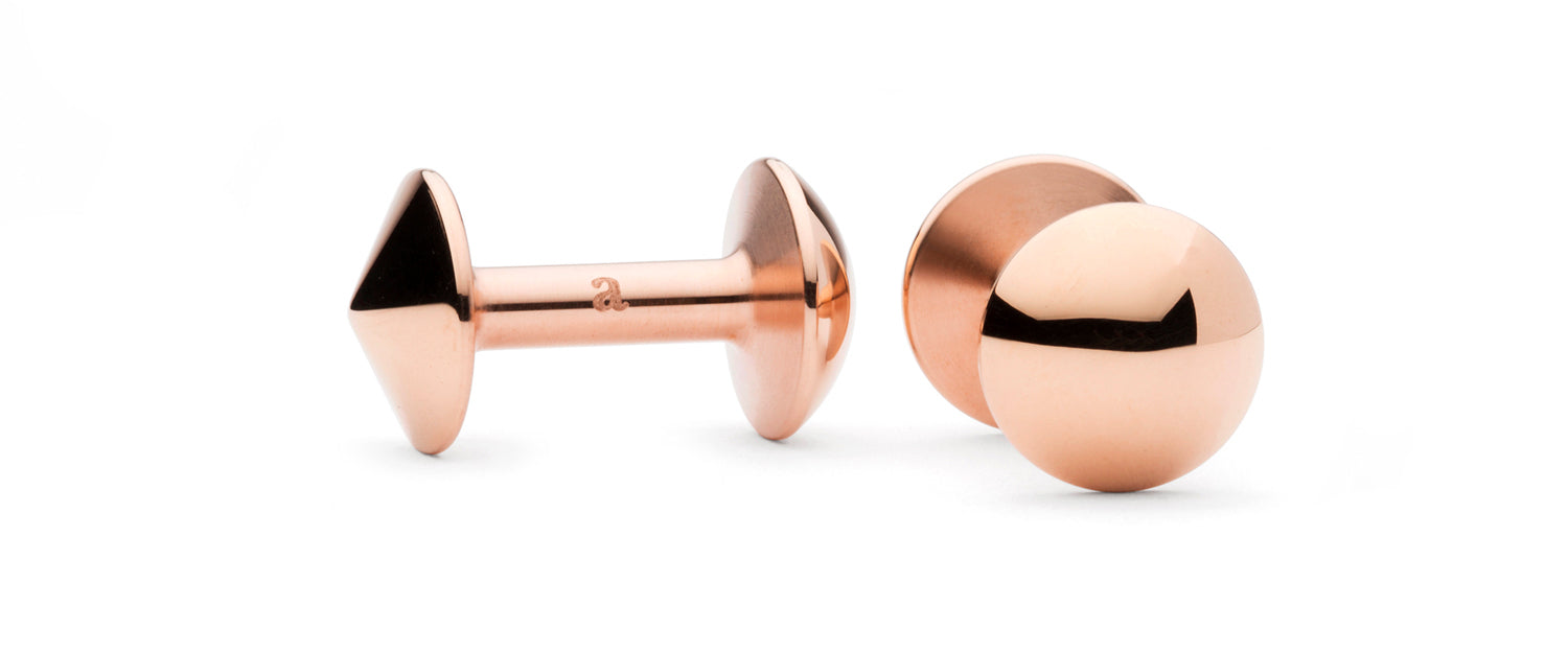 women's cufflinks | rose gold cufflinks | Alice Made This