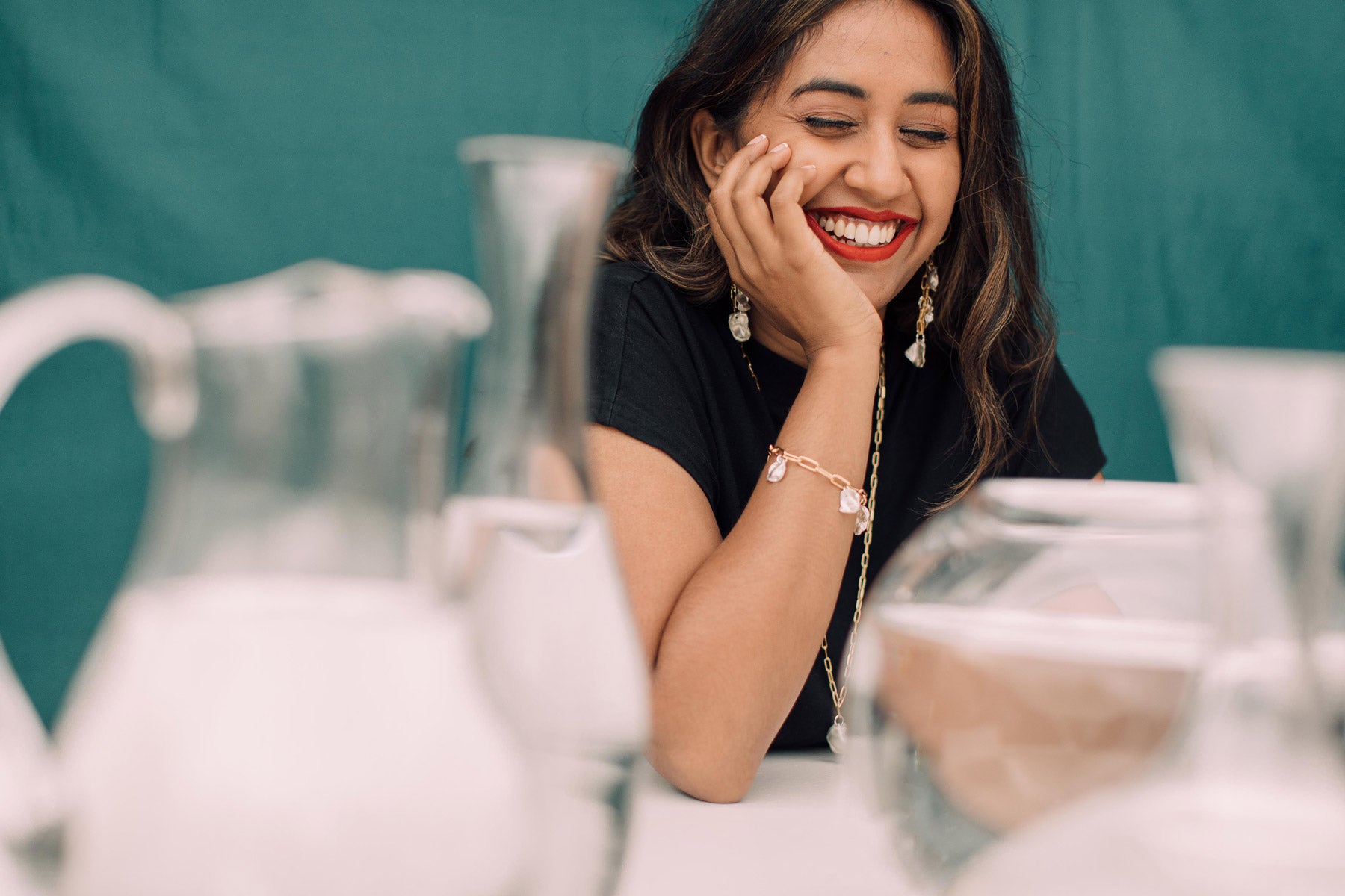 optimistic jewellery | gold and silver necklace bracelets earrings