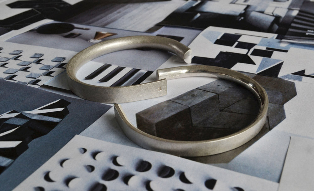 silver bracelet | inspired by brutalist architecture