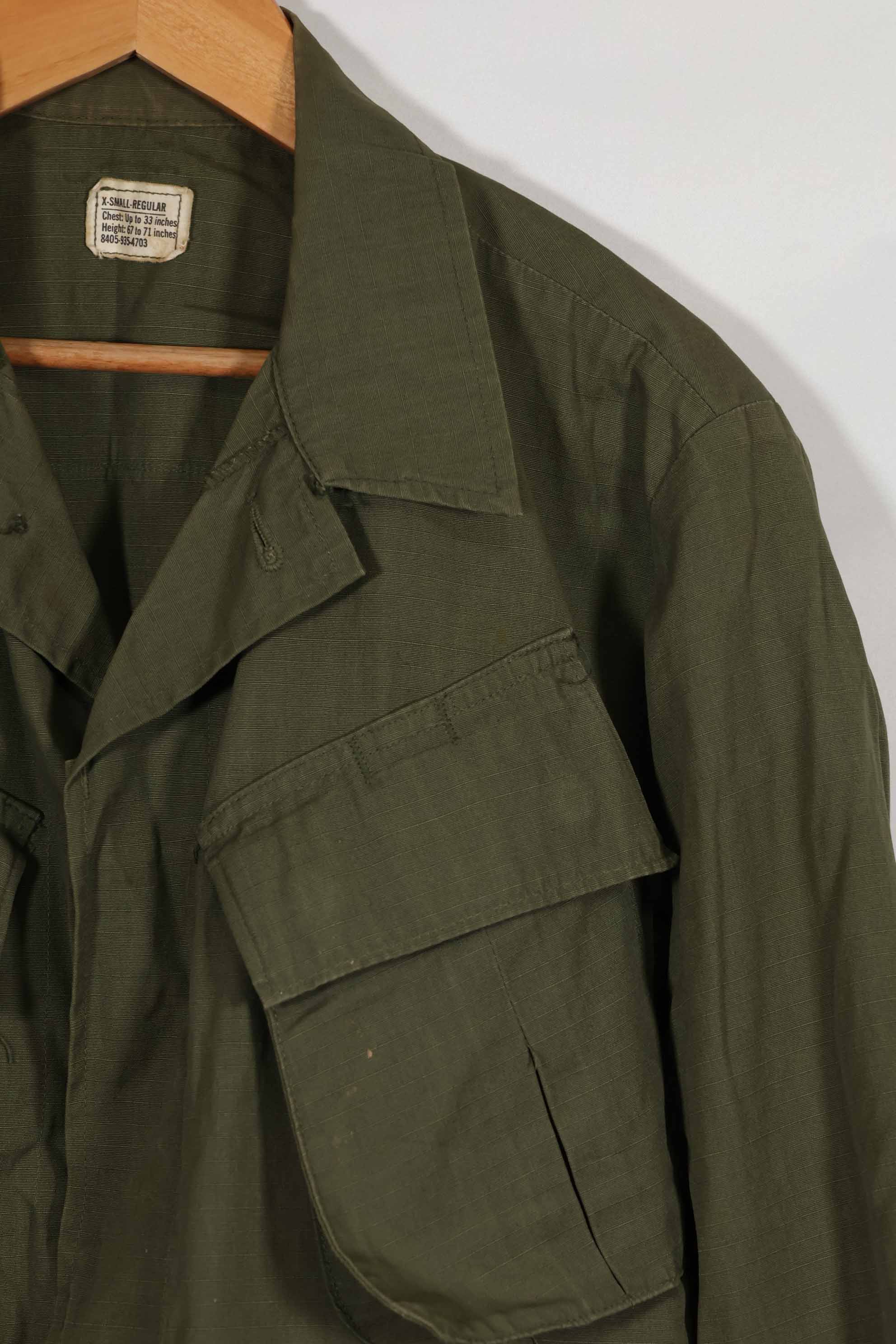 ジャングルファティーク　4th usnavy刺繍 60s US ARMY ジャングルファティーグジャケット 4thタイプ 刺繍