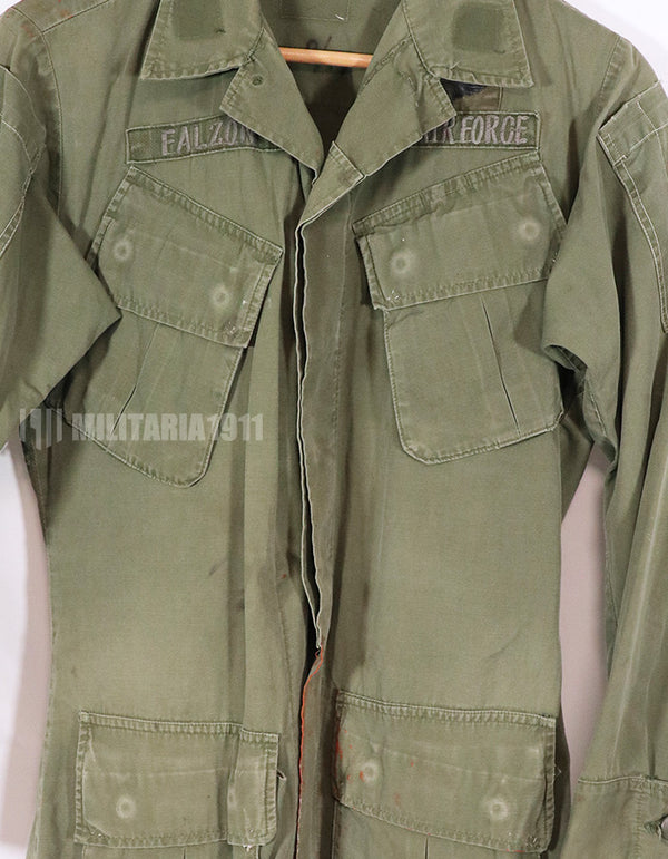 Real 1969 3rd Model Jungle Fatigue Jacket with USAF patch, very well u