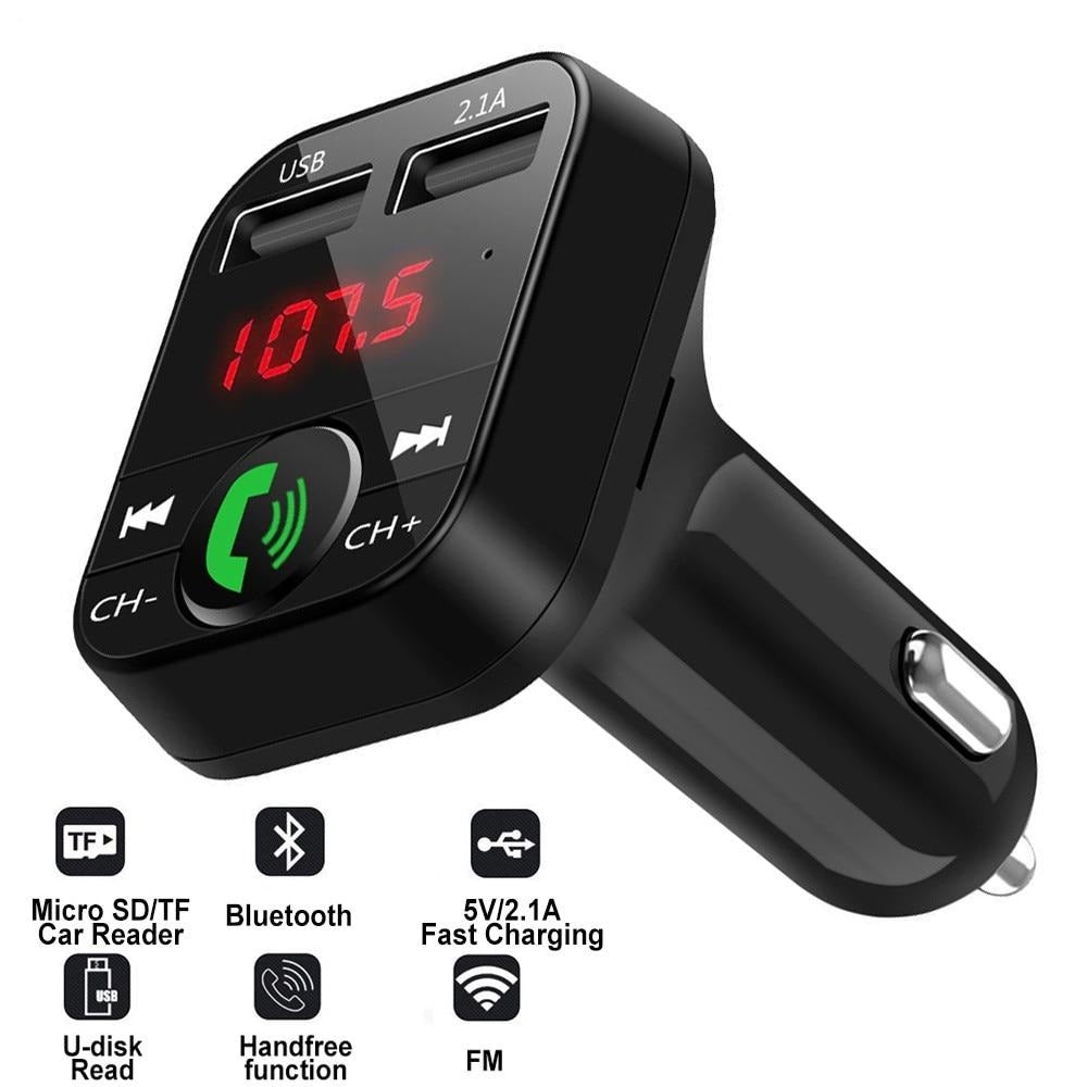 Dropship FM Modulator USB 3.1A Fast Charge Transmitter FM Bluetooth Car  Radio Adapter Wireless Handsfree Support U Disk TF Card Playback to Sell  Online at a Lower Price