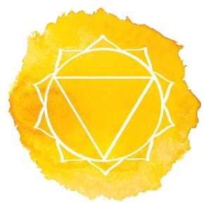 gelbes Zeichen des Solarplexus der Naturheilkunde