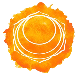 orangenes Zeichen des Sakralchakras der Naturheilkunde