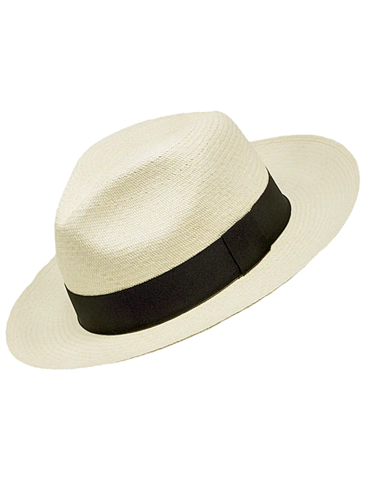 Gamboa Panama Hat. White Panama Hat - Fedora Hat Roll Up