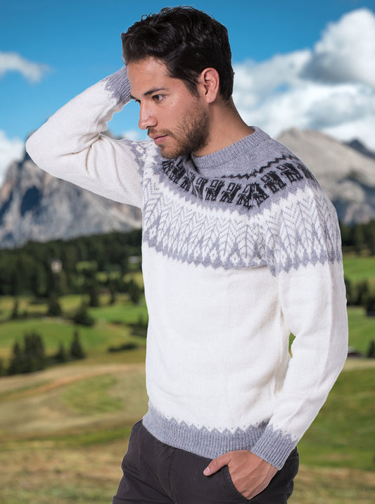 Poncho de Alpaca Guindo para Hombre