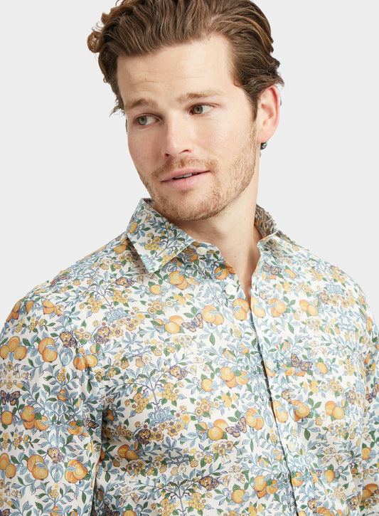 Broadwick Liberty Fabric Floral Print Men's Button-Down Shirt – Merc