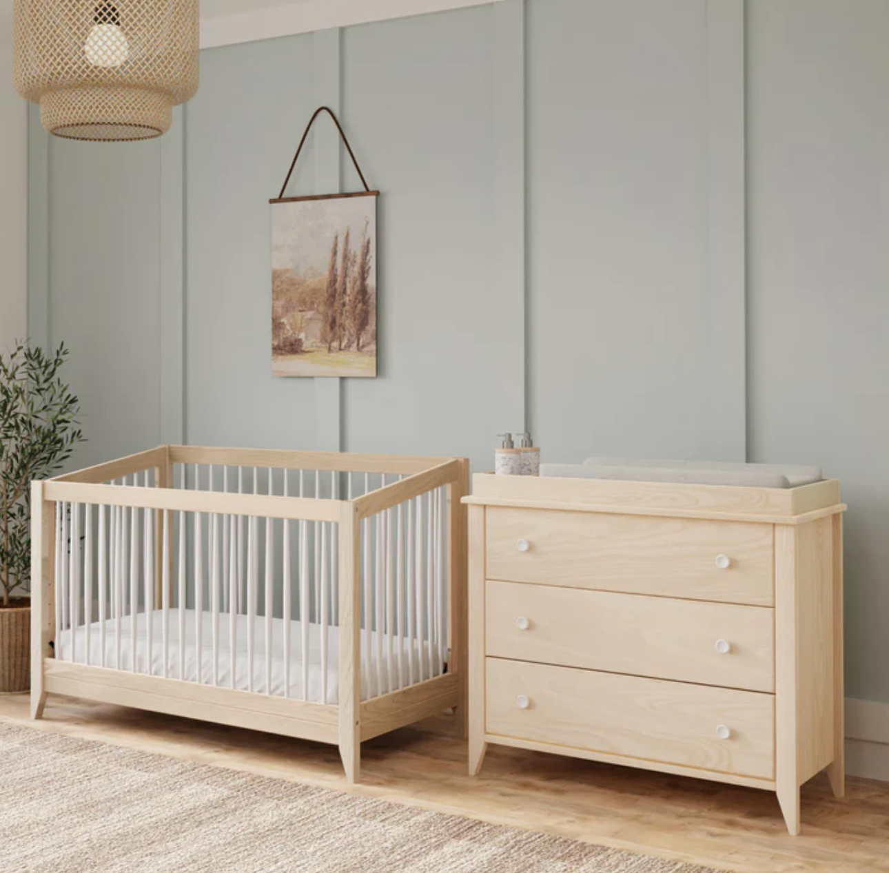 Babyletto Sprout 4-In-1 Convertible Crib With Toddler Bed Conversion Kit