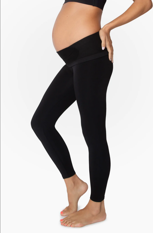 Anthracite Faux Leather Maternity Leggings – Mickey Roo Maternity