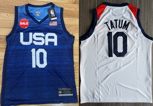 Jayson Tatum Duke College Jersey (White, Black or Blue)