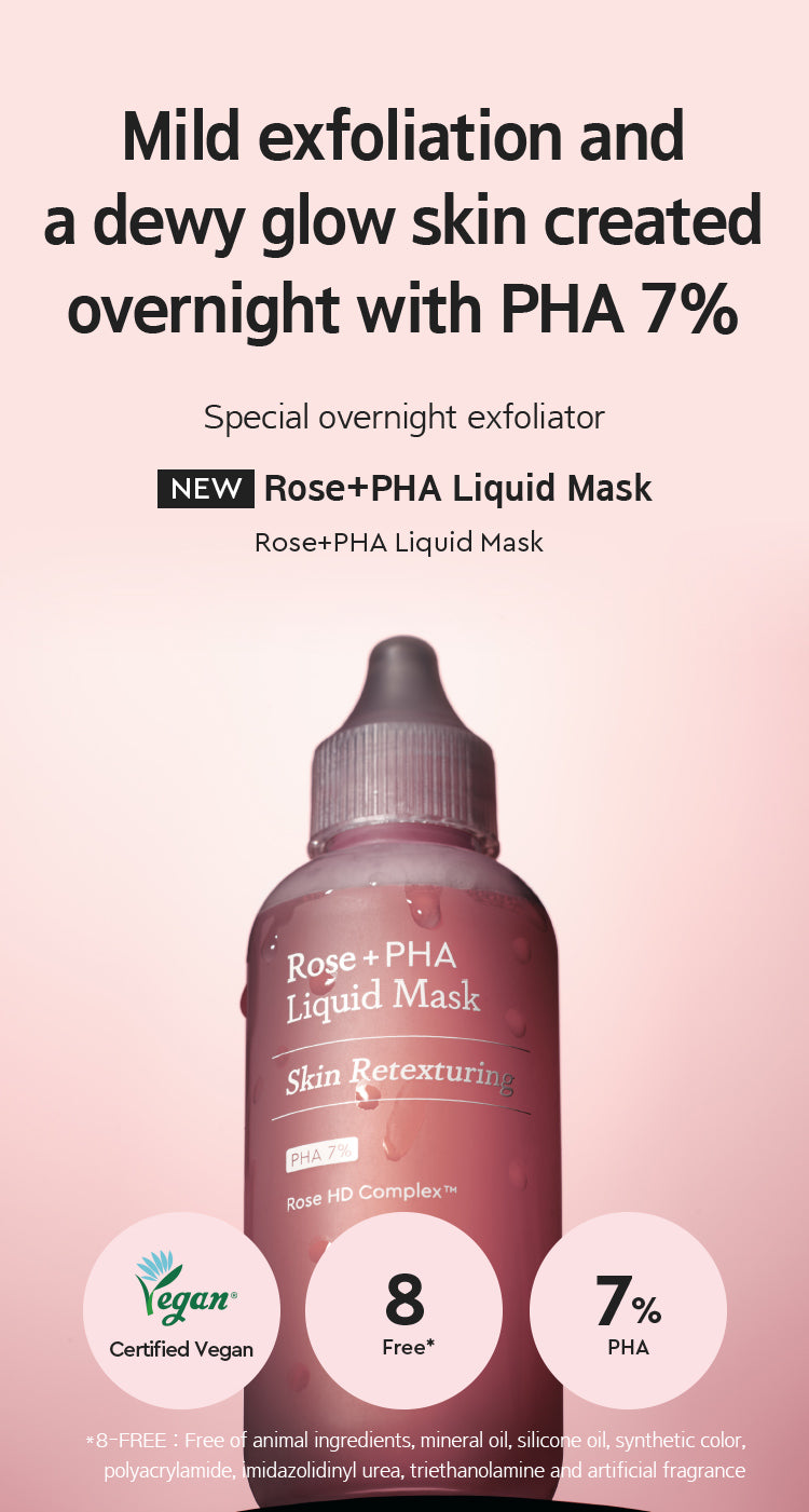 Mamonde Rose PHA Liquid Mask 80ml, Korean Masks