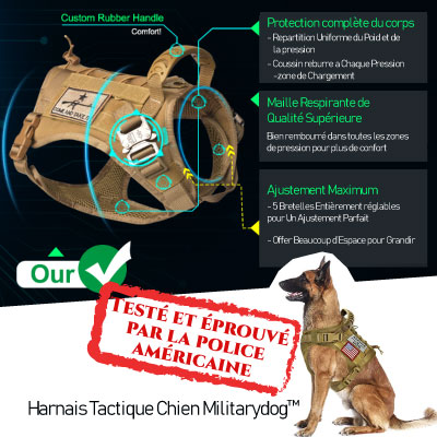 Harnais Tactique Chien | Militarydog™