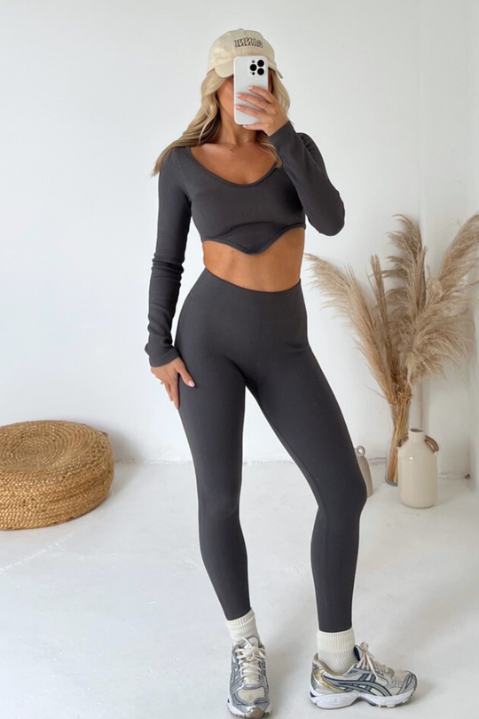 kacey black Pu high waist leggings – Glamify Famous For Loungewear