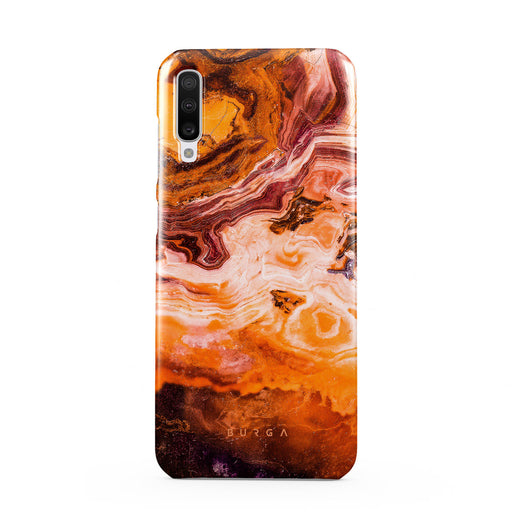 Resoneer bespotten geur Pumpking Spice - Oranje Marmer Samsung Galaxy A7 2018 Hoesje | BURGA