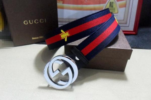 GU-CCI GG Women and Men 3.8 CM Width Fashion Smooth Buckle Belt Leather Belts 9