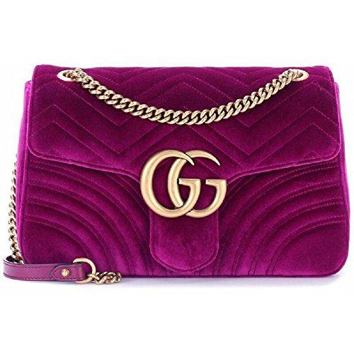 Gucci.Women's GG Marmont Medium Velvet Shoulder Bag