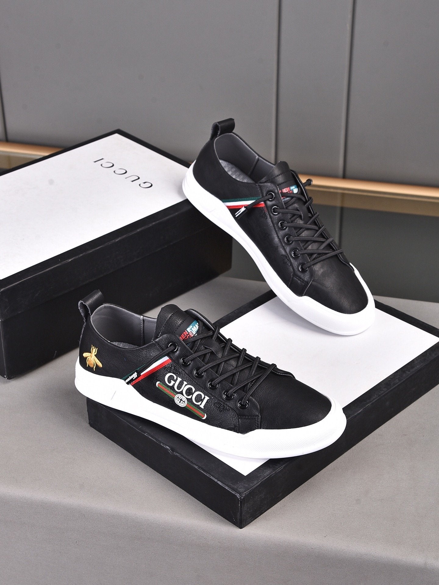 GU - CCI GG 2022 New Men Leather Low Top Casual Running Sport Sneakers Shoes