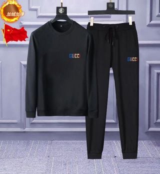 GU-CCI 2022 New Men Fashion Plush Suits Sweater Zipper Hoodies J